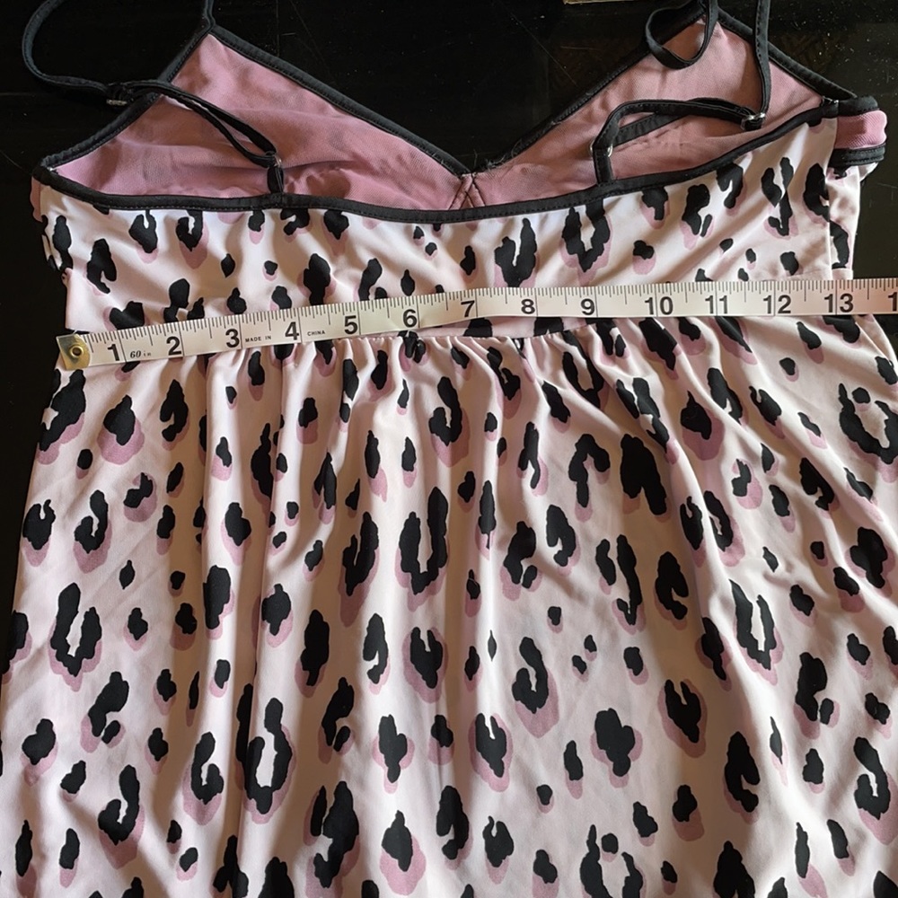 Alfani pink/black leopard print pajama set size s - Picture 8 of 14